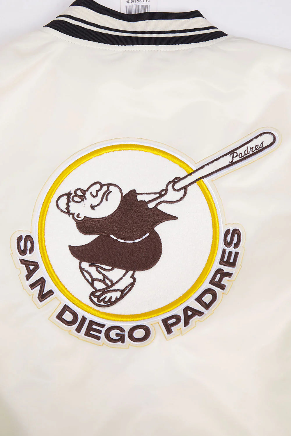 MLB SAN DIEGO PADRES RETRO CLASSIC WOMEN'S RIB SATIN JACKET