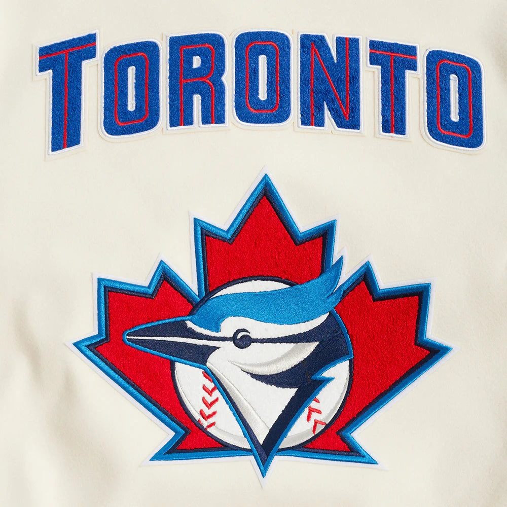 MLB TORONTO BLUE JAYS RETRO CLASSIC MEN'S RIB WOOL VARSITY JACKET