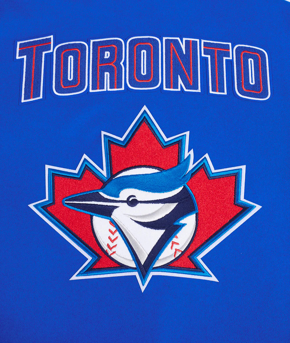 MLB TORONTO BLUE JAYS RETRO CLASSIC MEN'S RIB WOOL VARSITY JACKET