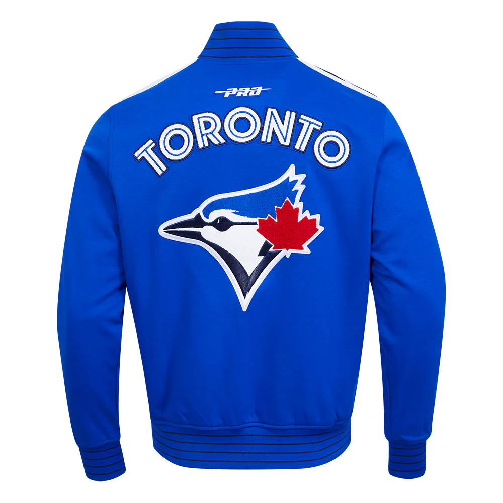 MLB TORONTO BLUE JACKETYS CURRENT LOGO PRO GAME DAY MEN'S DOUBLE KNIT JACKET