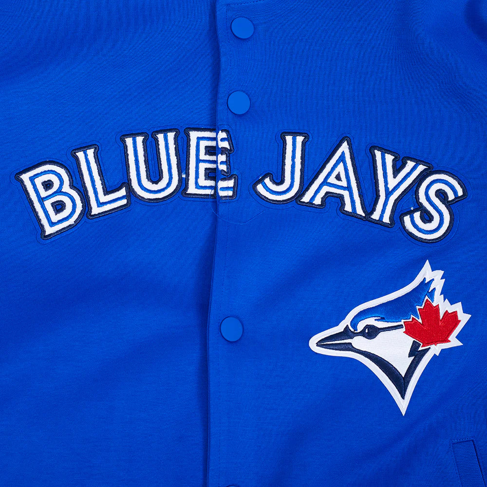 MLB TORONTO BLUE JACKETYS CURRENT LOGO PRO GAME DAY MEN'S DOUBLE KNIT JACKET