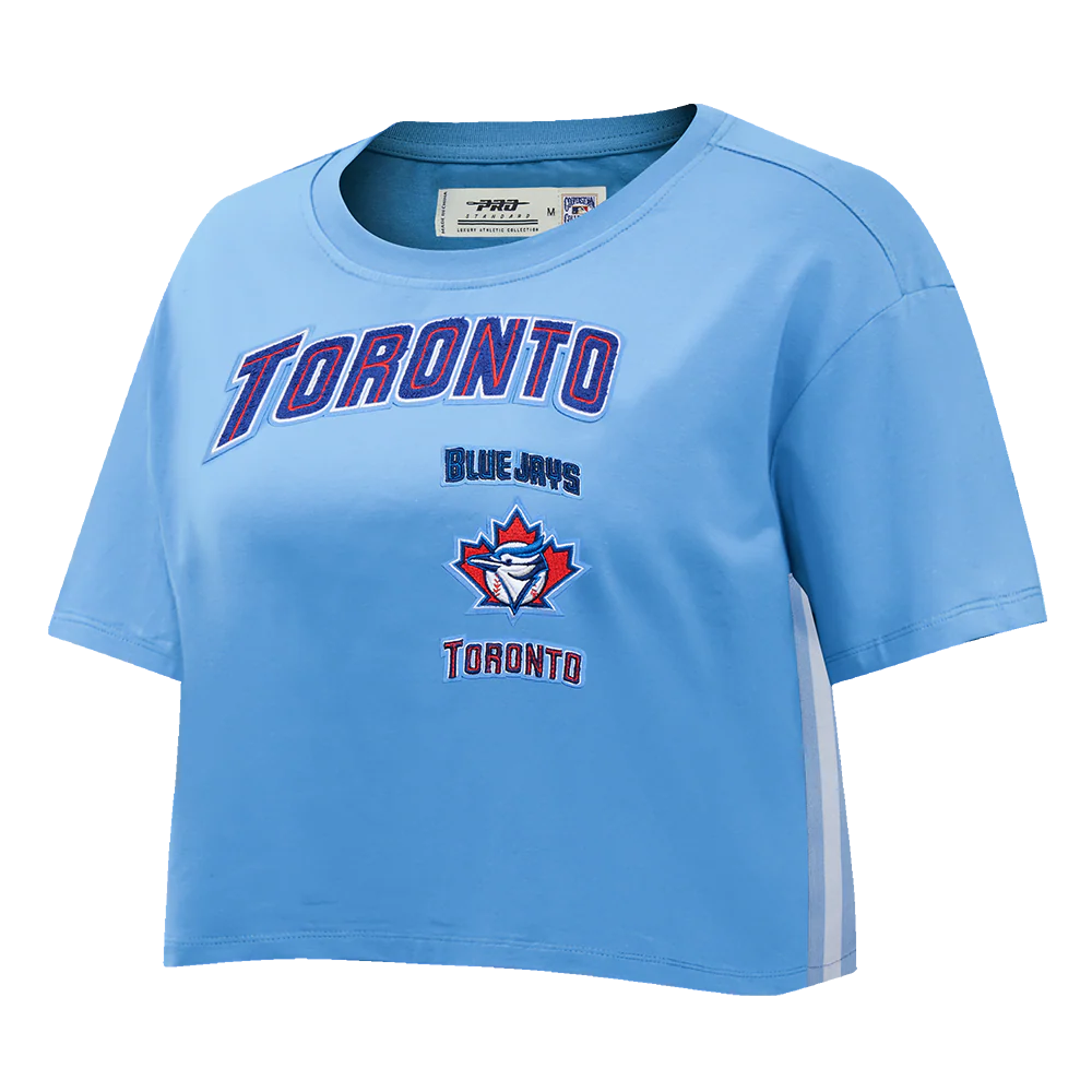 MLB TORONTO BLUE JAYS RETRO CLASSIC WOMEN'S SINGLE JERSEY BOXY TOP