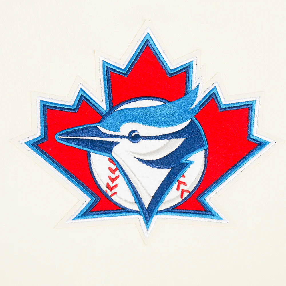 MLB TORONTO BLUE JAYS RETRO CLASSIC WOMEN'S RIB CROPPED PULLOVER HOODIE