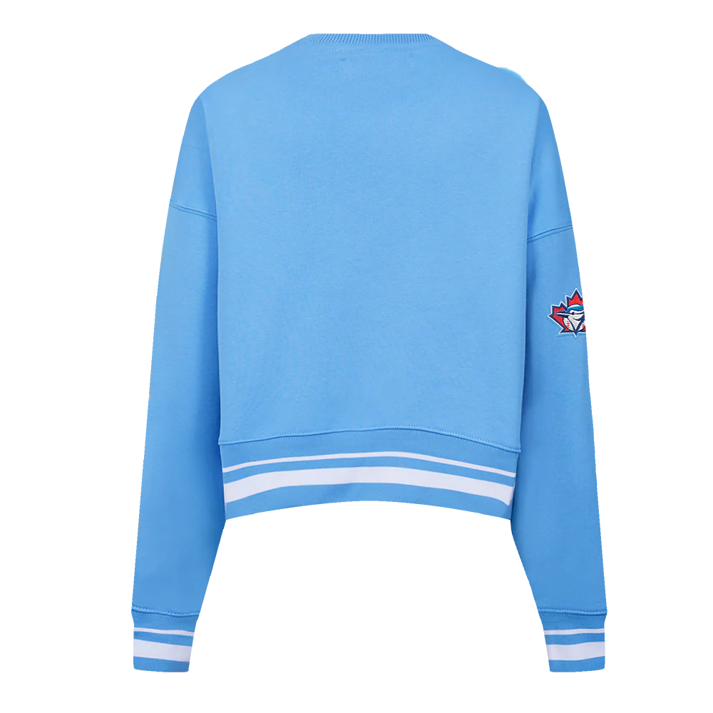 MLB TORONTO BLUE JAYS RETRO CLASSIC WOMEN'S RIB CREWNECK