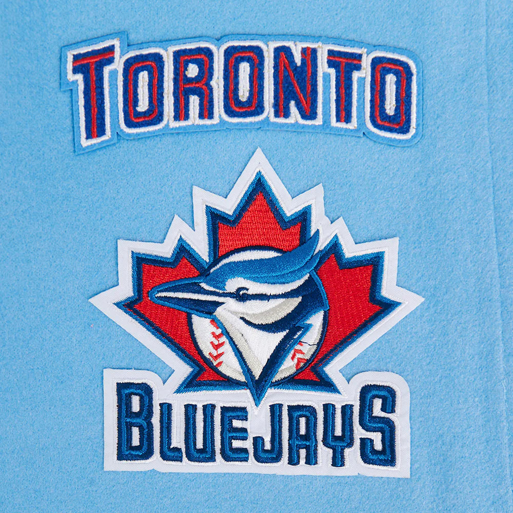 MLB TORONTO BLUE JAYS RETRO CLASSIC WOMEN'S RIB WOOL VARSITY JACKET