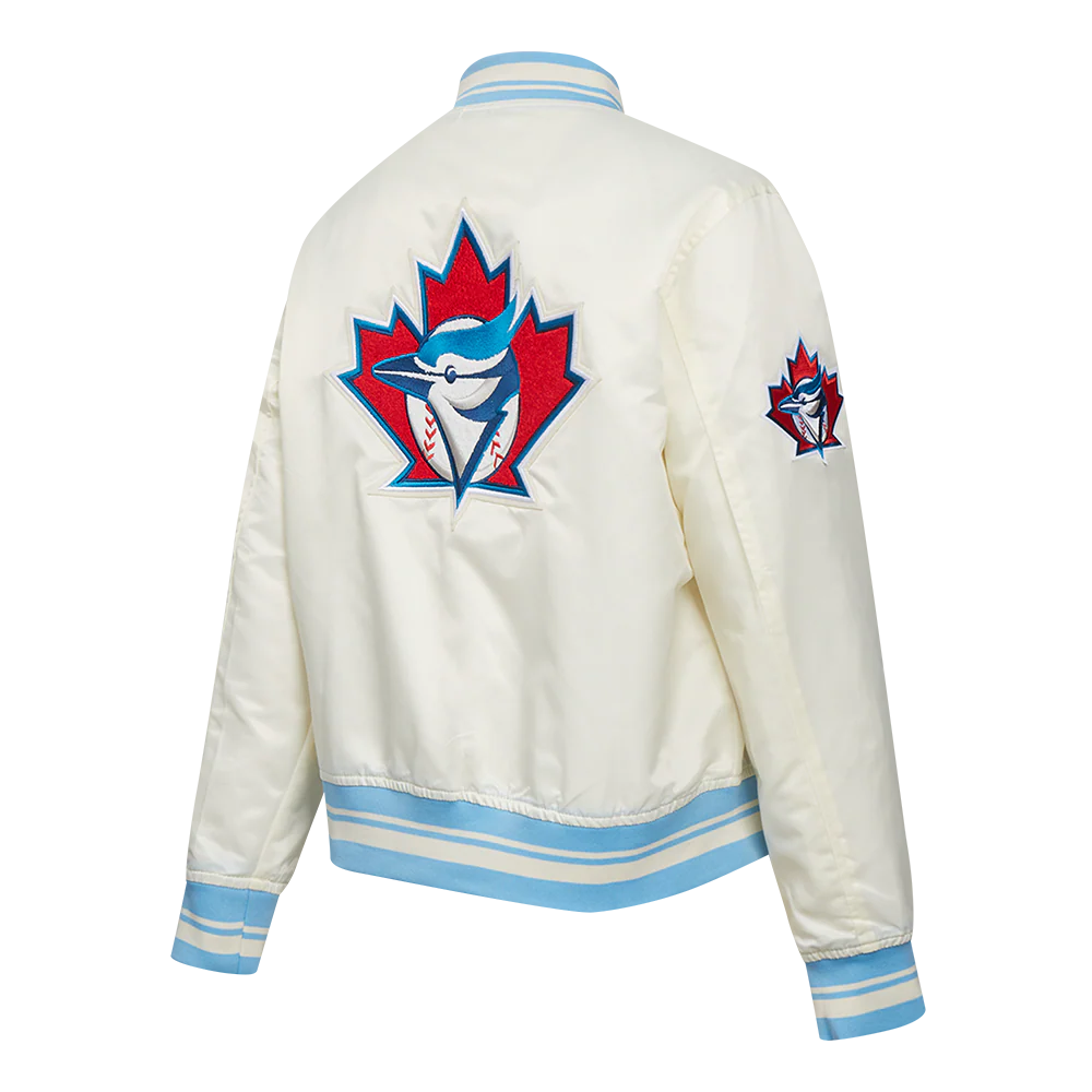 MLB TORONTO BLUE JAYS RETRO CLASSIC WOMEN'S RIB SATIN JACKET