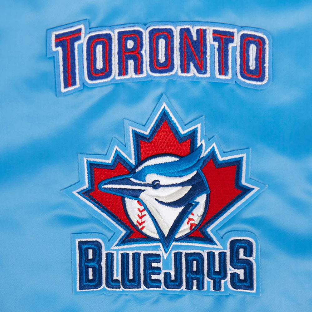 MLB TORONTO BLUE JAYS RETRO CLASSIC WOMEN'S RIB SATIN JACKET