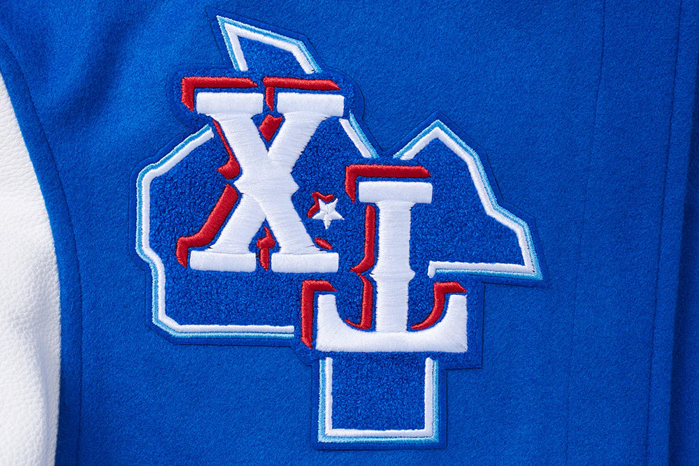 MLB TEXAS RANGERS MASHUP MEN'S RIB WOOL VARSITY JACKET