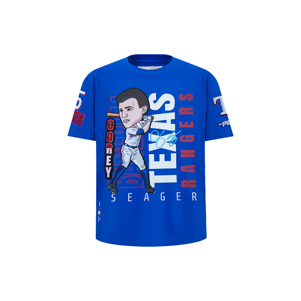 MLB TEXAS RANGERS COREY SEAGER #5 REMIX AVATAR LITTLE BOYS SHORT SLEEVE TOP