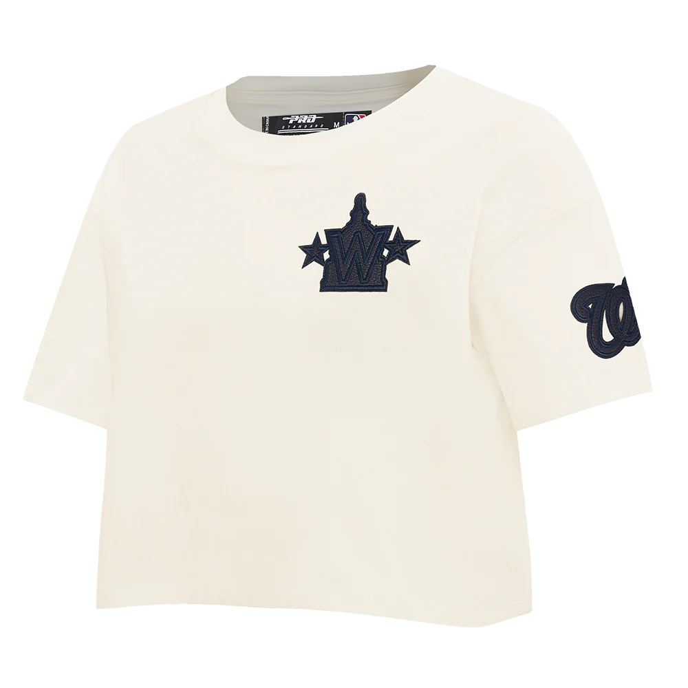 MLB WASHINGTON NATIONALS TRIPLE TONAL SINGLE JERSEY BOXY WOMEN'S TEE