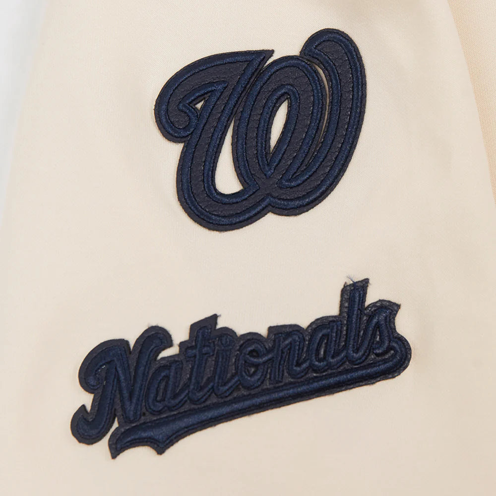 MLB WASHINGTON NATIONALS TRIPLE TONAL WOMEN'S DOUBLE KNIT FULL ZIP HOODIE