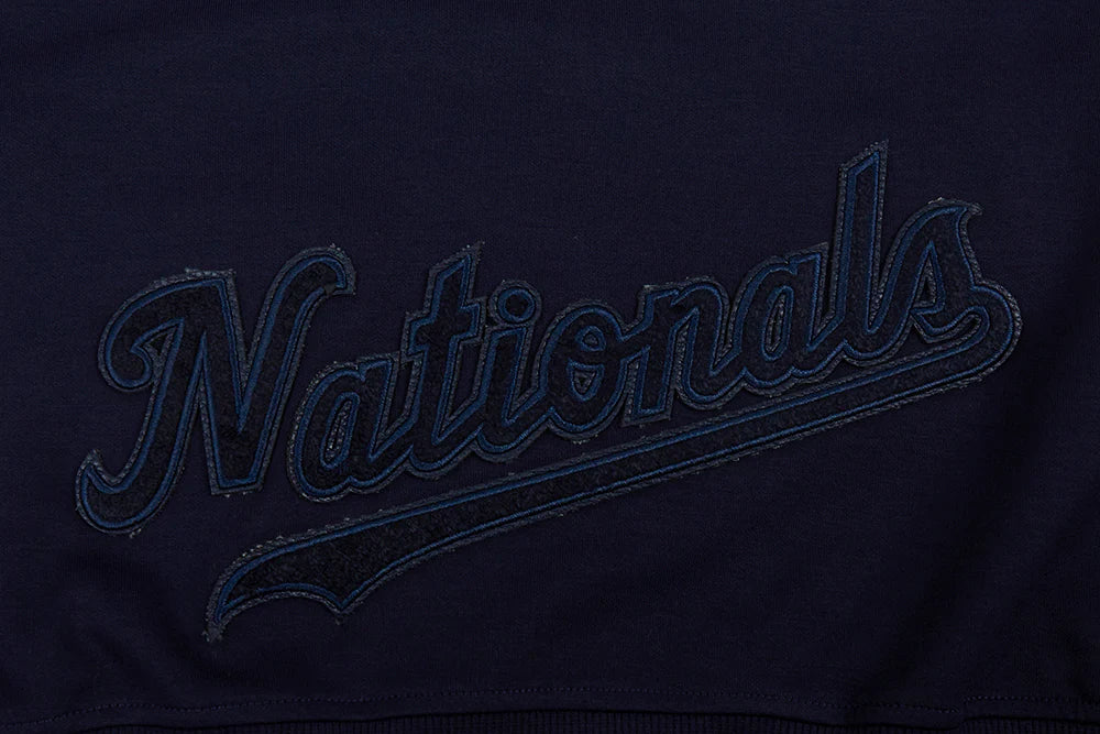 MLB WASHINGTON NATIONALS TRIPLE TONAL WOMEN'S DOUBLE KNIT FULL ZIP HOODIE
