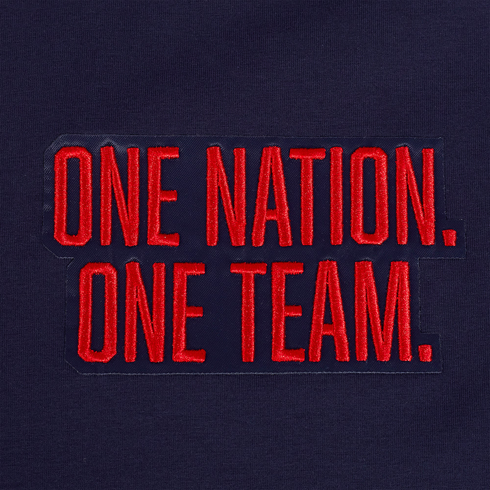 US SOCCER CLASSIC MEN'S 4 STAR SINGLE JERSEY STRIPED TEE