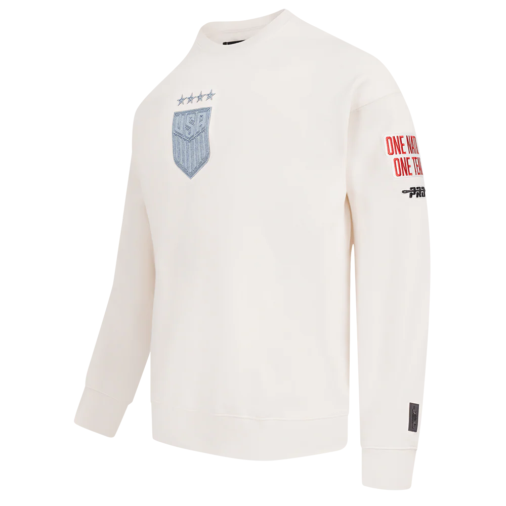 US SOCCER VARSITY BLUES MEN'S FLEECE CREWNECK