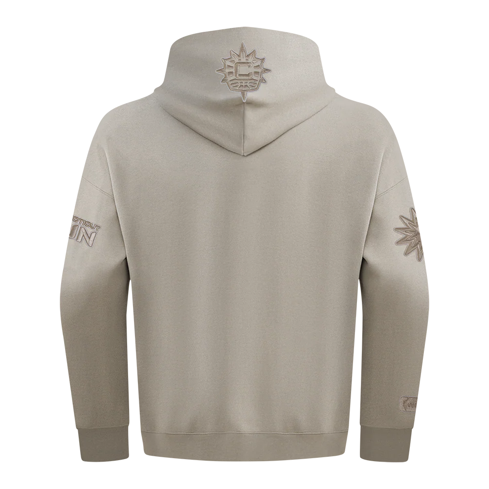 WNBA CONNECTICUT SUN NEUTRAL MEN'S DROP SHOULDER FLEECE PULLOVER HOODIE