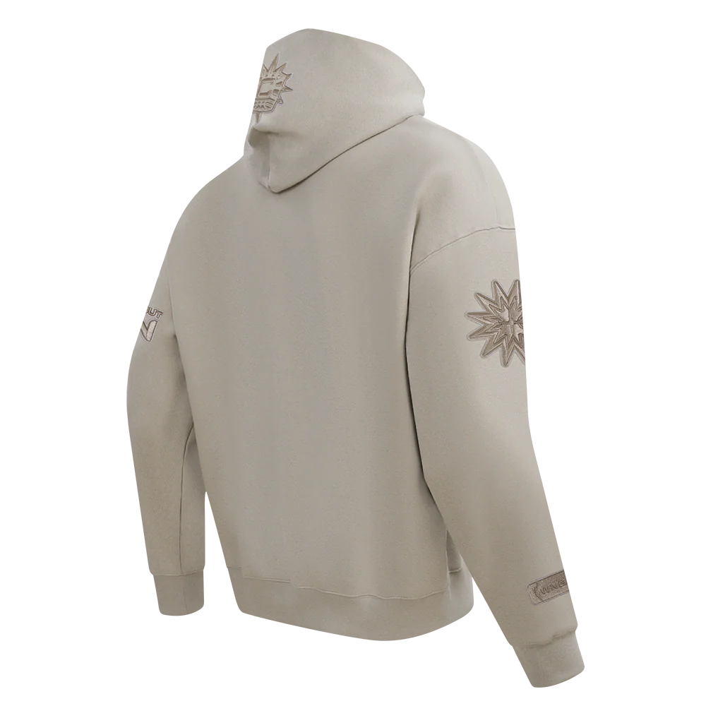 WNBA CONNECTICUT SUN NEUTRAL MEN'S DROP SHOULDER FLEECE PULLOVER HOODIE