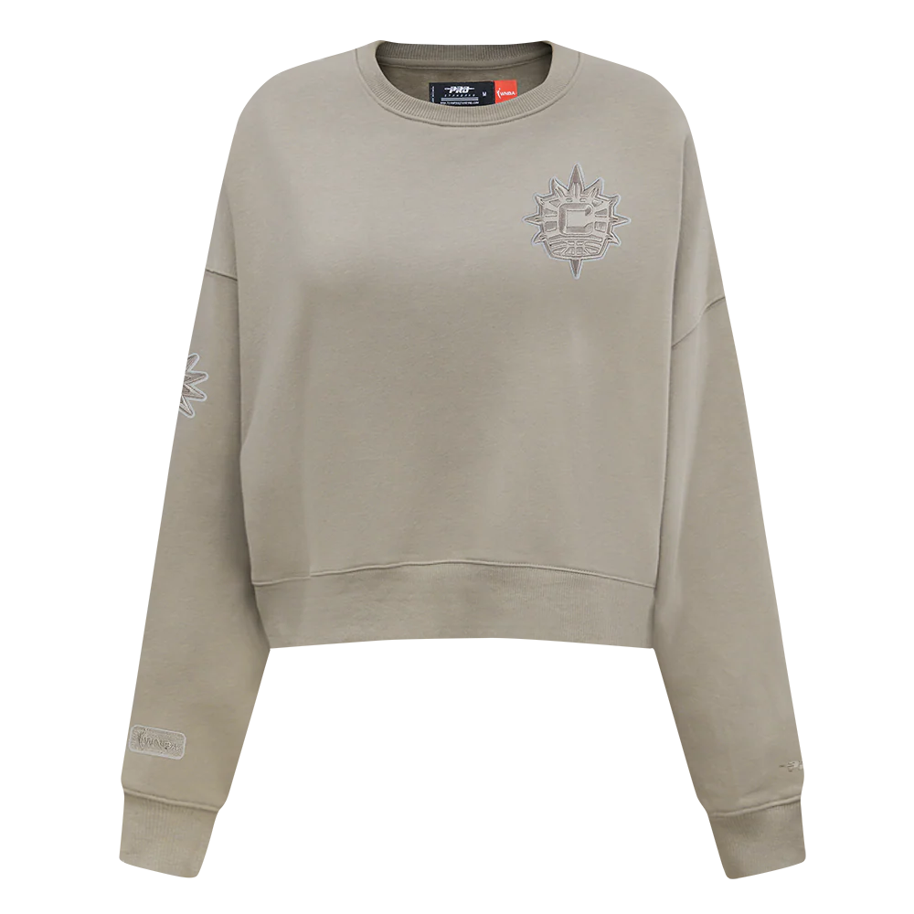 WNBA CONNECTICUT SUN NEUTRAL WOMEN'S FLEECE CREWNECK