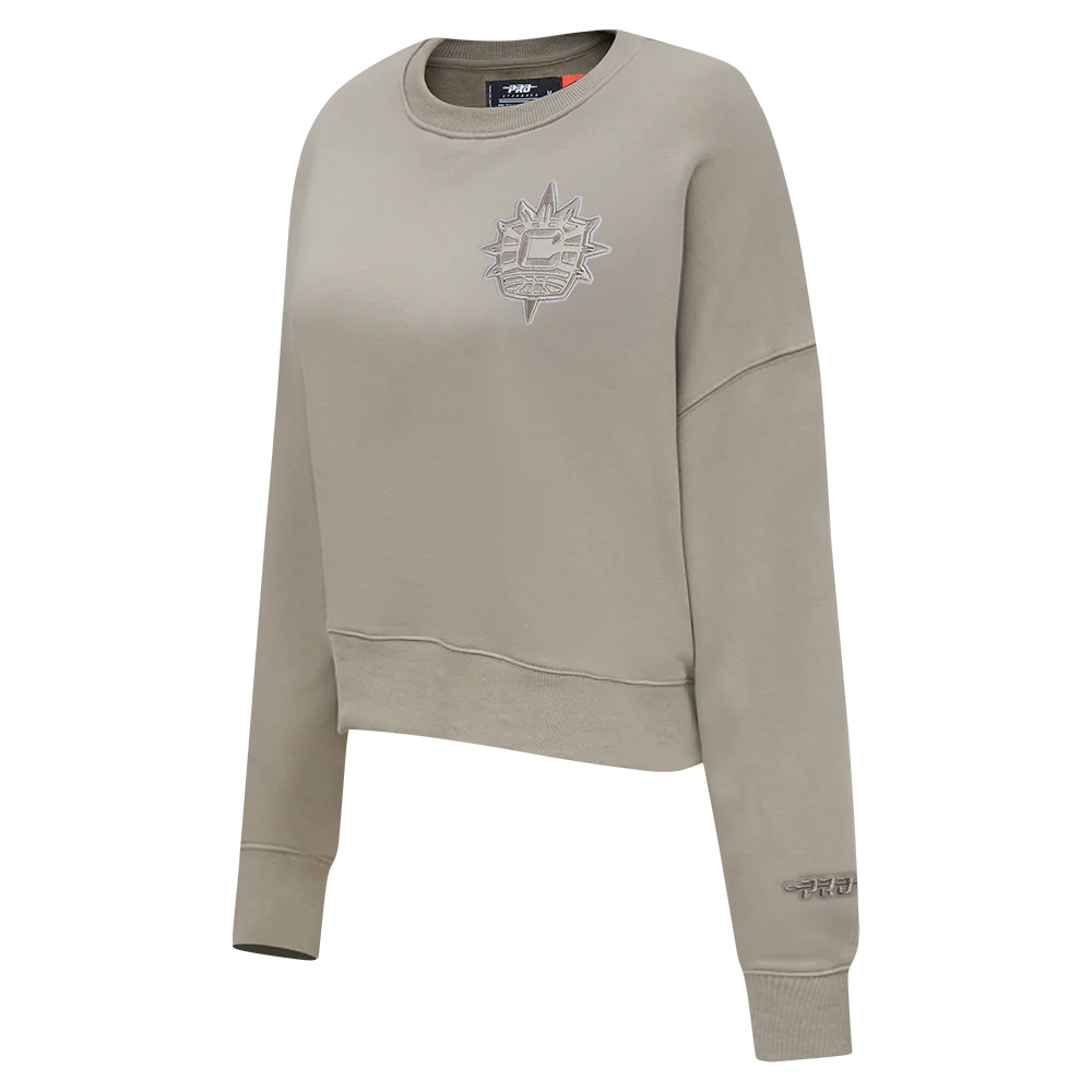 WNBA CONNECTICUT SUN NEUTRAL WOMEN'S FLEECE CREWNECK
