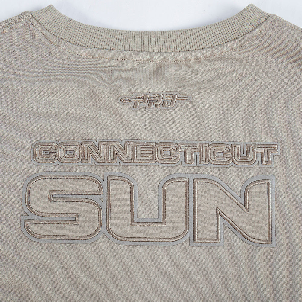 WNBA CONNECTICUT SUN NEUTRAL WOMEN'S FLEECE CREWNECK