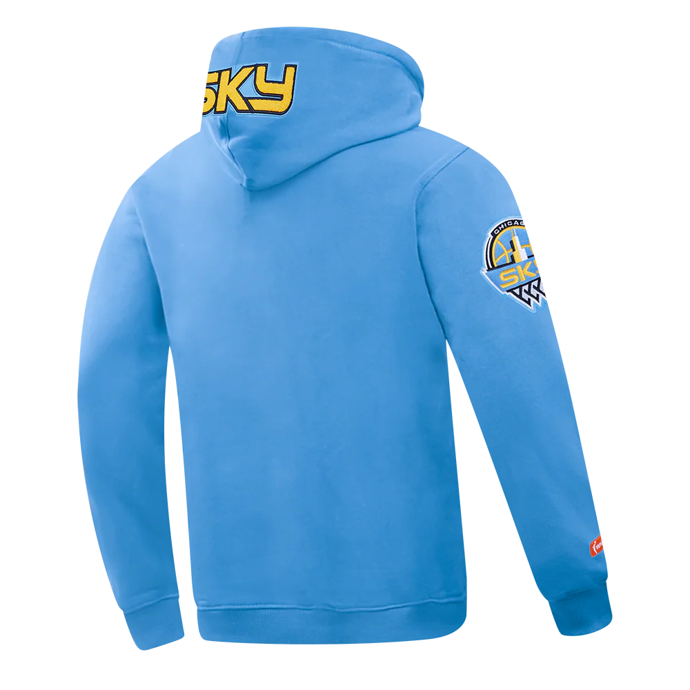 WNBA CHICAGO SKY CLASSIC CHENILLE MEN'S DOUBLE KNIT PULLOVER HOODIE