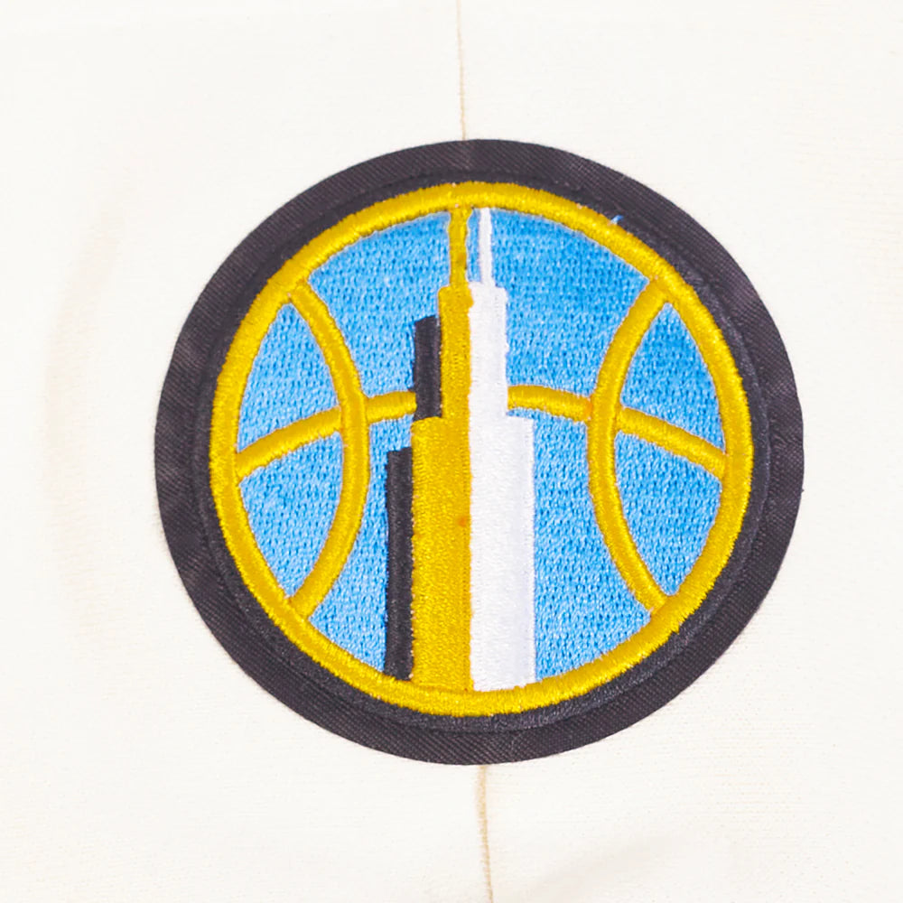 WNBA CHICAGO SKY RETRO CLASSICS WOMEN'S RIB FLEECE CROPPED PULLOVER HOODIE