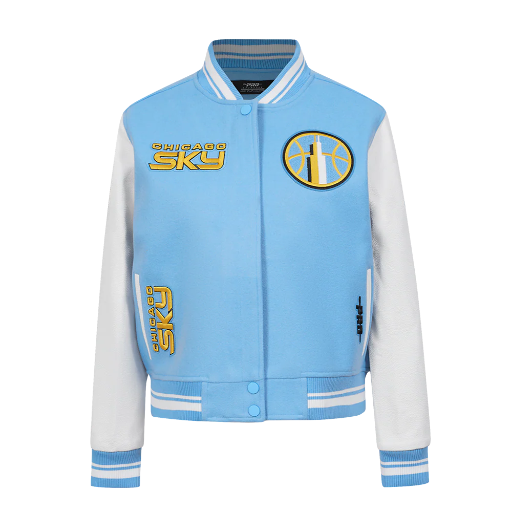 WNBA CHICAGO SKY RETRO CLASSICS WOMEN'S RIB WOOL VARSITY JACKET