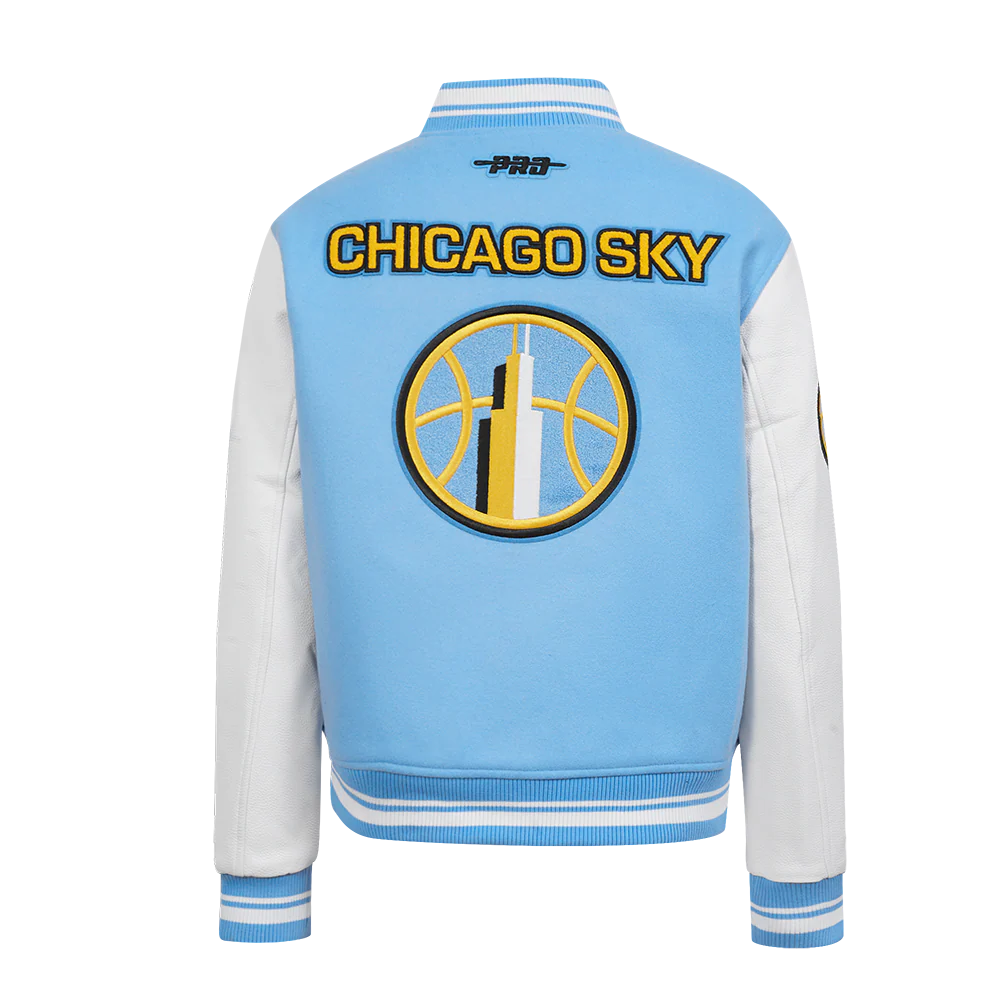 WNBA CHICAGO SKY RETRO CLASSICS WOMEN'S RIB WOOL VARSITY JACKET