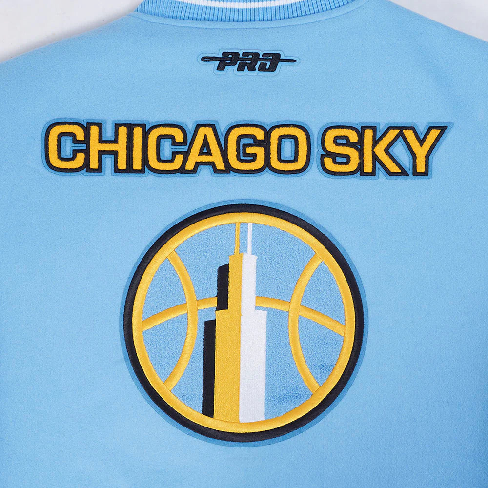 WNBA CHICAGO SKY RETRO CLASSICS WOMEN'S RIB WOOL VARSITY JACKET