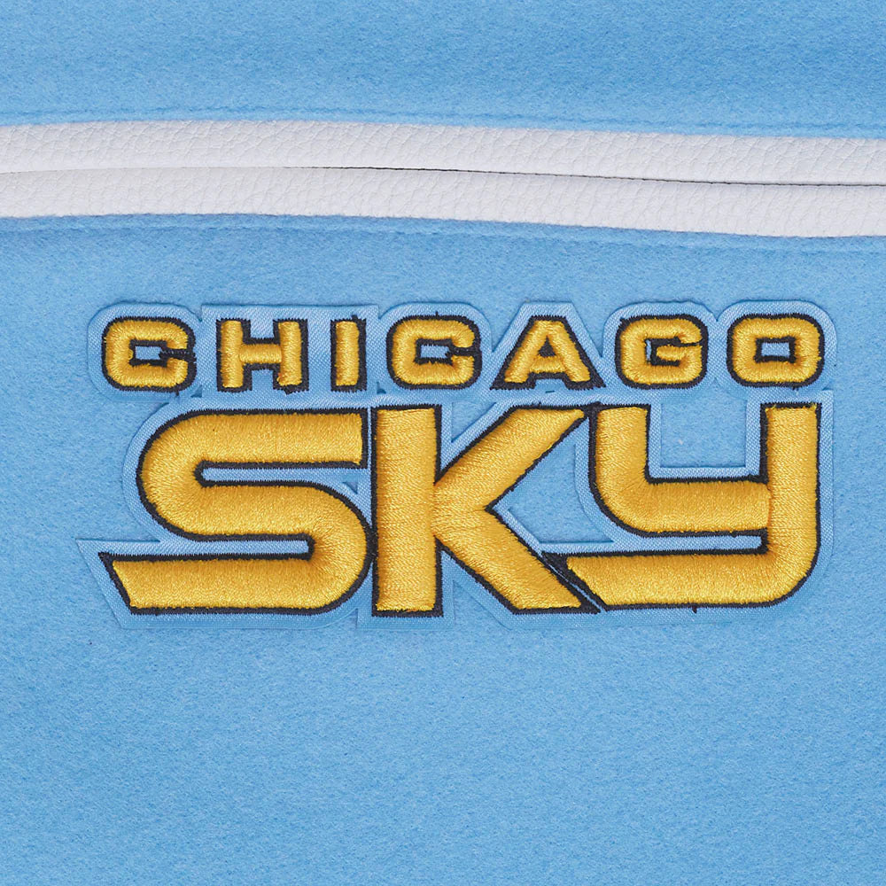 WNBA CHICAGO SKY RETRO CLASSICS WOMEN'S RIB WOOL VARSITY JACKET