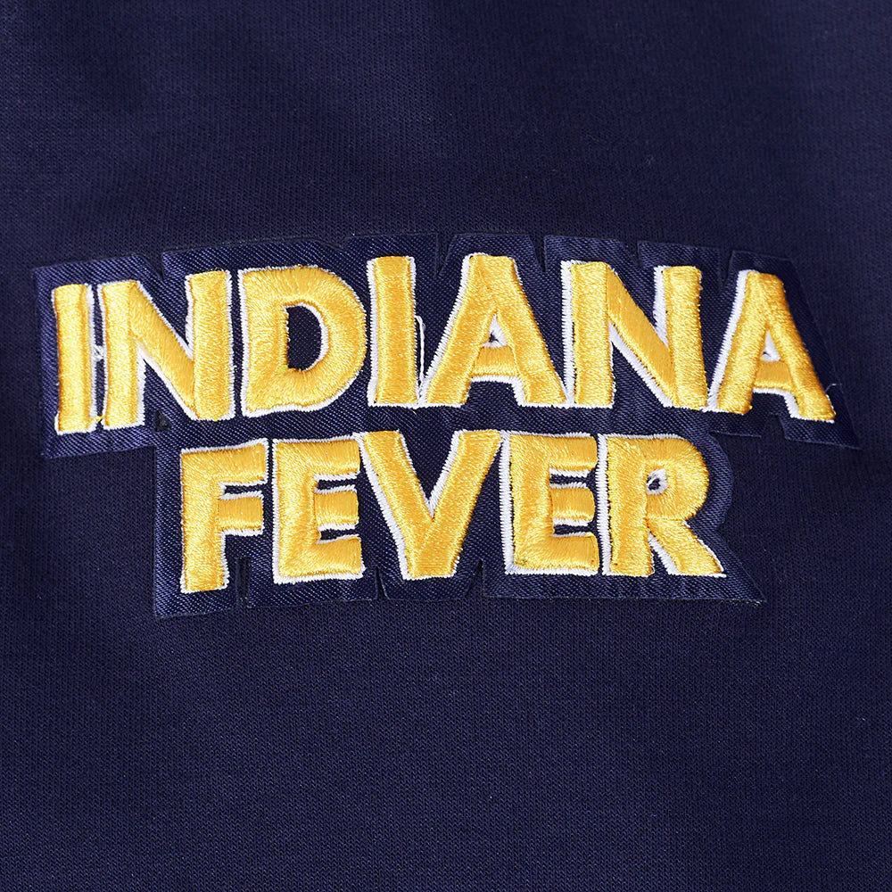 WNBA INDIANA FEVER CLASSIC CHENILLE MEN'S DOUBLE KNIT PULLOVER HOODIE