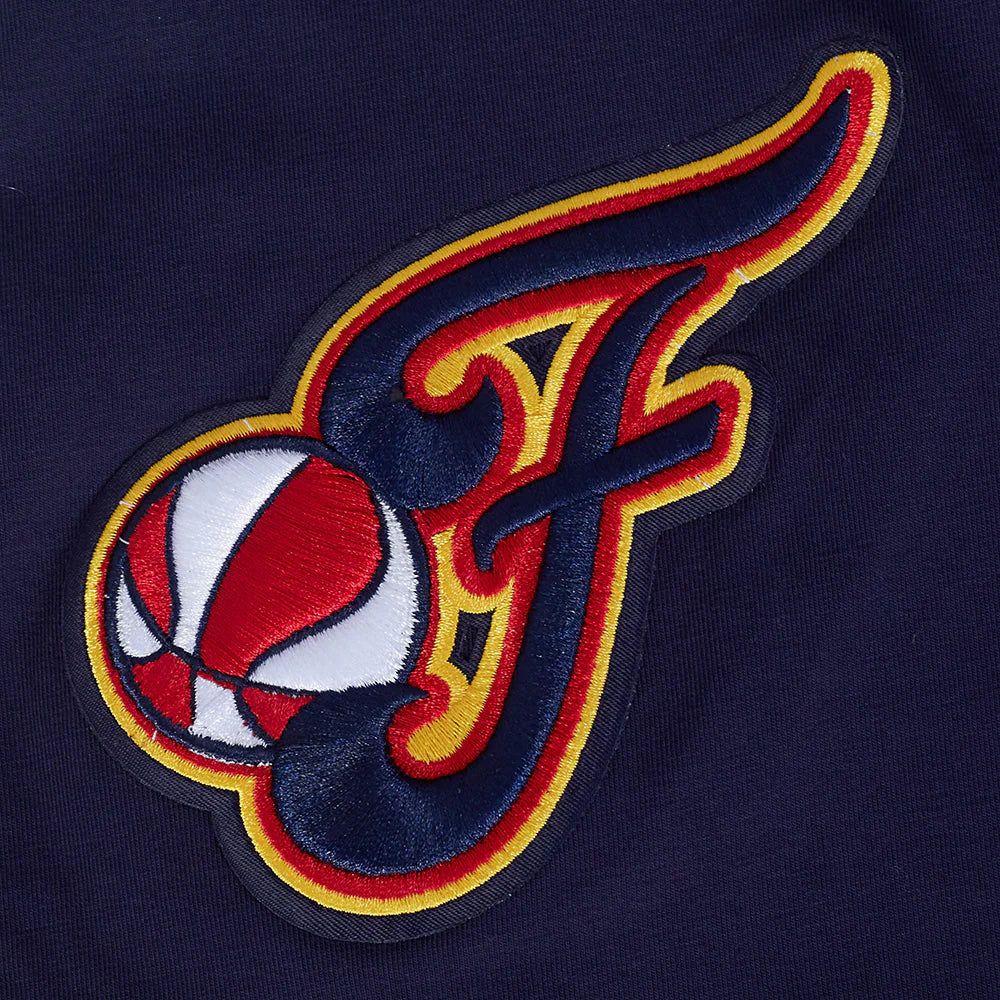 WNBA INDIANA FEVER CLASSIC CHENILLE MEN'S DOUBLE KNIT PULLOVER HOODIE