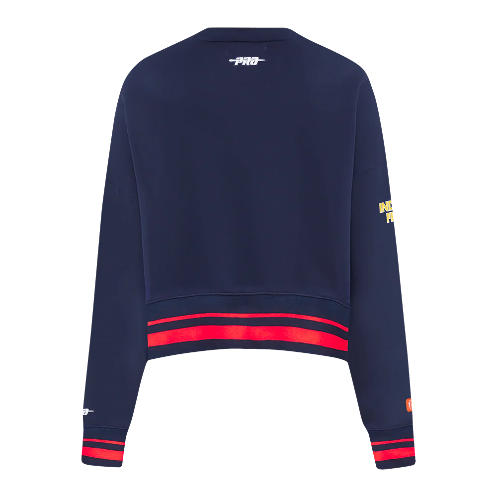 WNBA INDIANA FEVER RETRO CLASSICS WOMEN'S RIB FLEECE CREWNECK