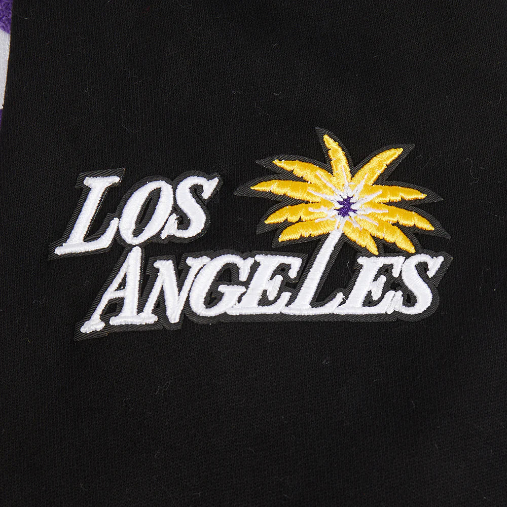 WNBA LOS ANGELES SPARKS RETRO CLASSICS MEN'S RIB FLEECE PULLOVER HOODIE