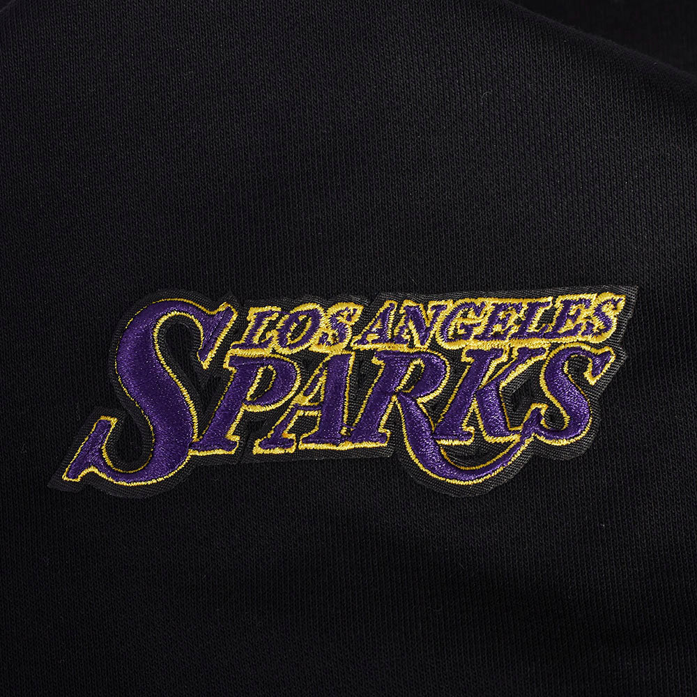 WNBA LOS ANGELES SPARKS RETRO CLASSICS WOMEN'S RIB FLEECE CREWNECK