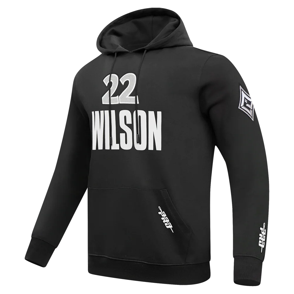 WNBA LAS VEGAS ACES A'JA WILSON #22 CLASSIC PLAYER NAME AND NUMBER MEN'S FLEECE PULLOVER HOODIE