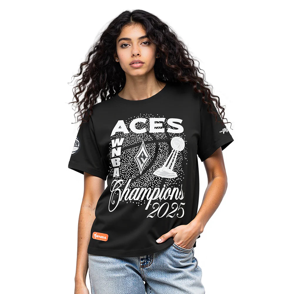 LAS VEGAS ACES WNBA FINALS 2025 WOMEN'S SJ SLIM FIT TEE