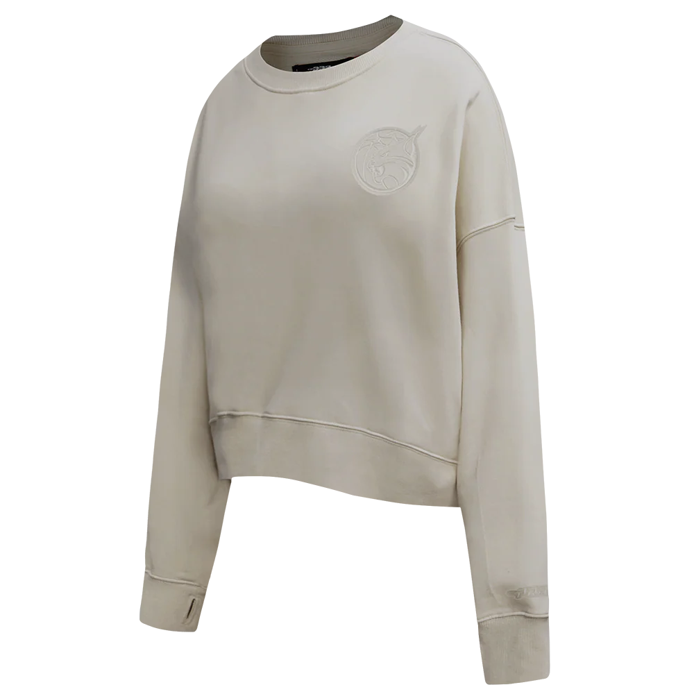 WNBA MINNESOTA LYNX NEUTRAL WOMEN'S FLEECE CREWNECK