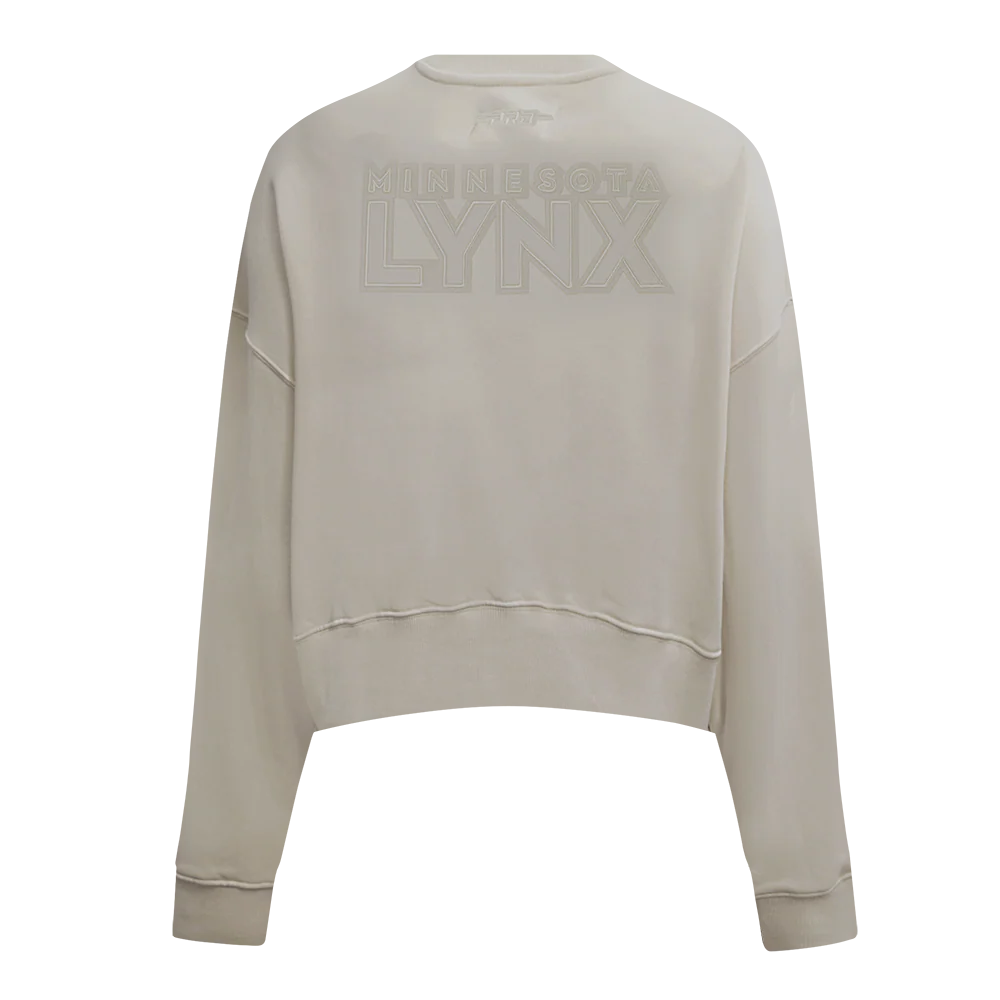 WNBA MINNESOTA LYNX NEUTRAL WOMEN'S FLEECE CREWNECK
