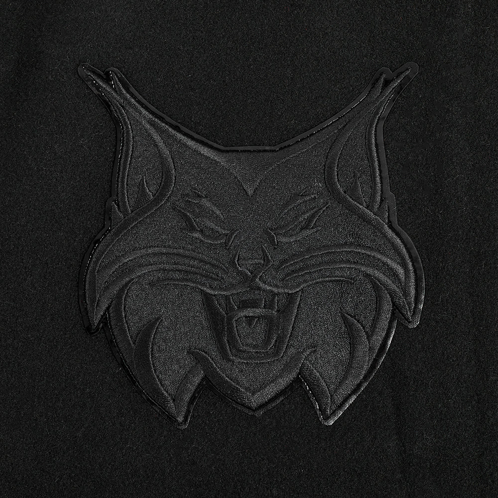 WNBA MINNESOTA LYNX TRIPLE BLACK WOMEN'S RIB WOOL VARSITY JACKET