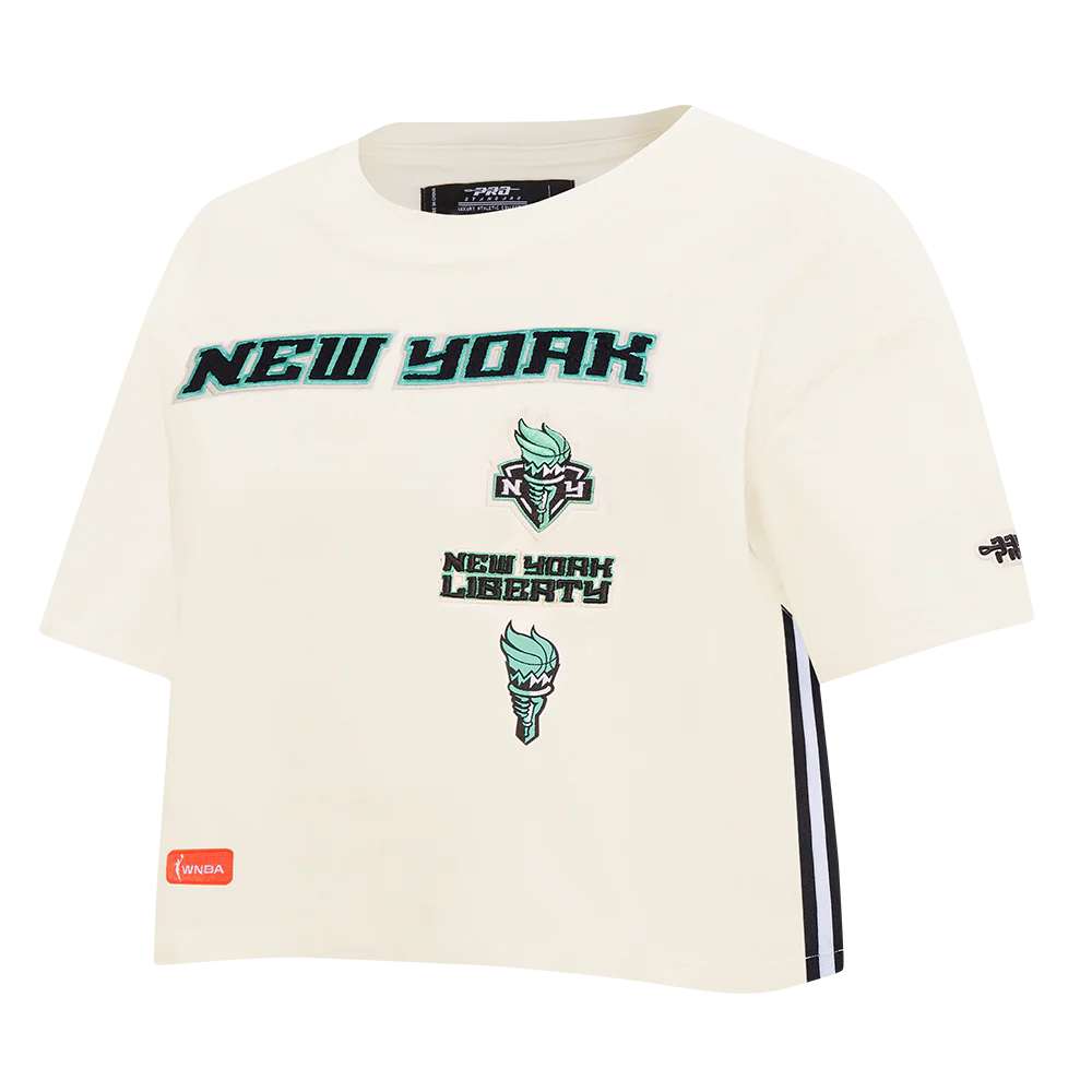 WNBA NEW YORK LIBERTY RETRO CLASSICS WOMEN'S SINGLE JERSEY BOXY TEE