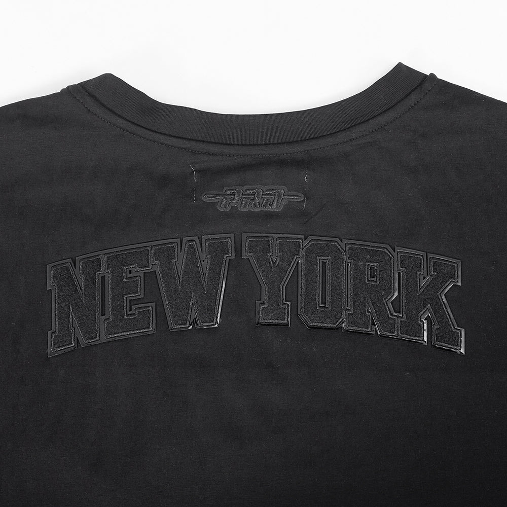WNBA NEW YORK LIBERTY TRIPLE BLACK WOMEN'S SINGLE JERSEY BOXY TEE