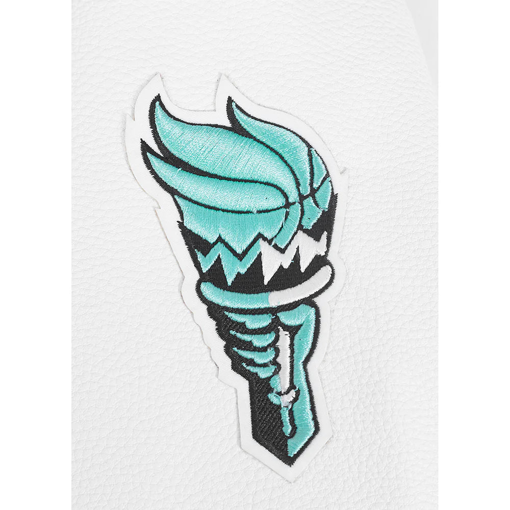 WNBA NEW YORK LIBERTY RETRO CLASSICS WOMEN'S RIB WOOL VARSITY JACKET