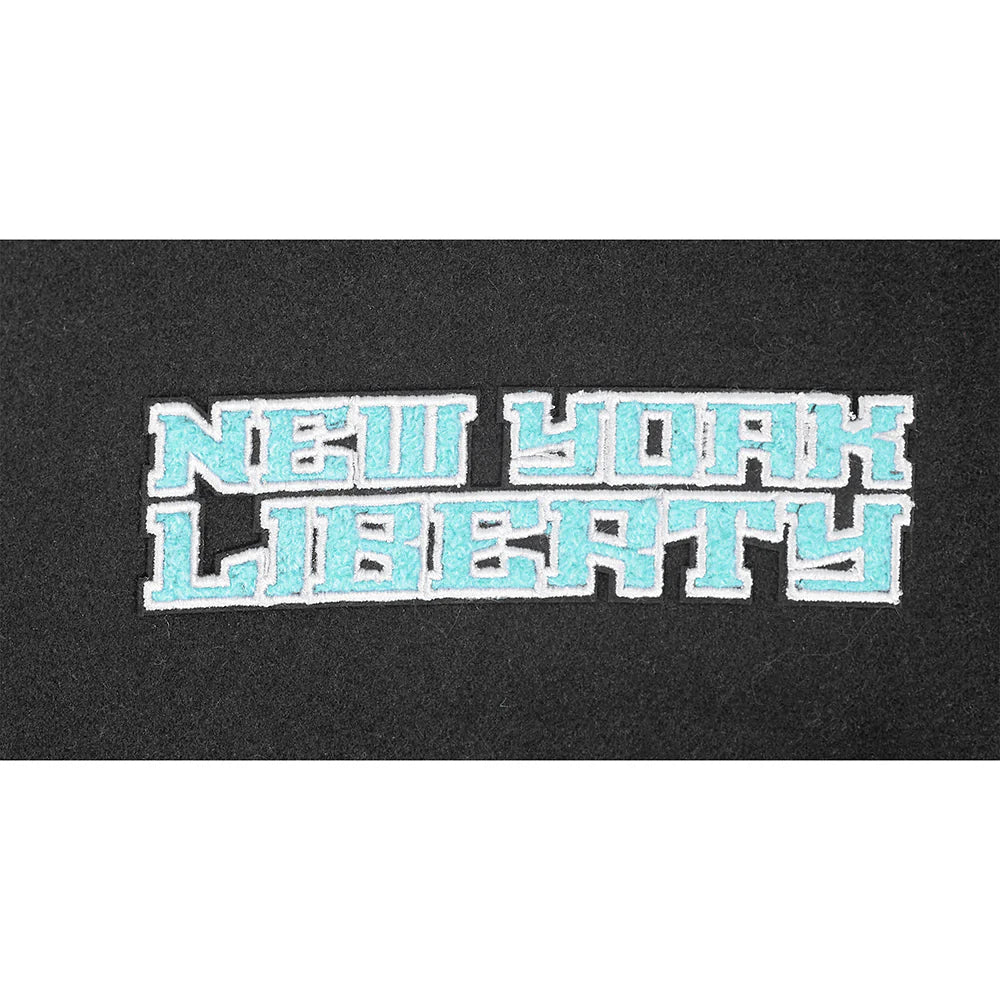 WNBA NEW YORK LIBERTY RETRO CLASSICS WOMEN'S RIB WOOL VARSITY JACKET