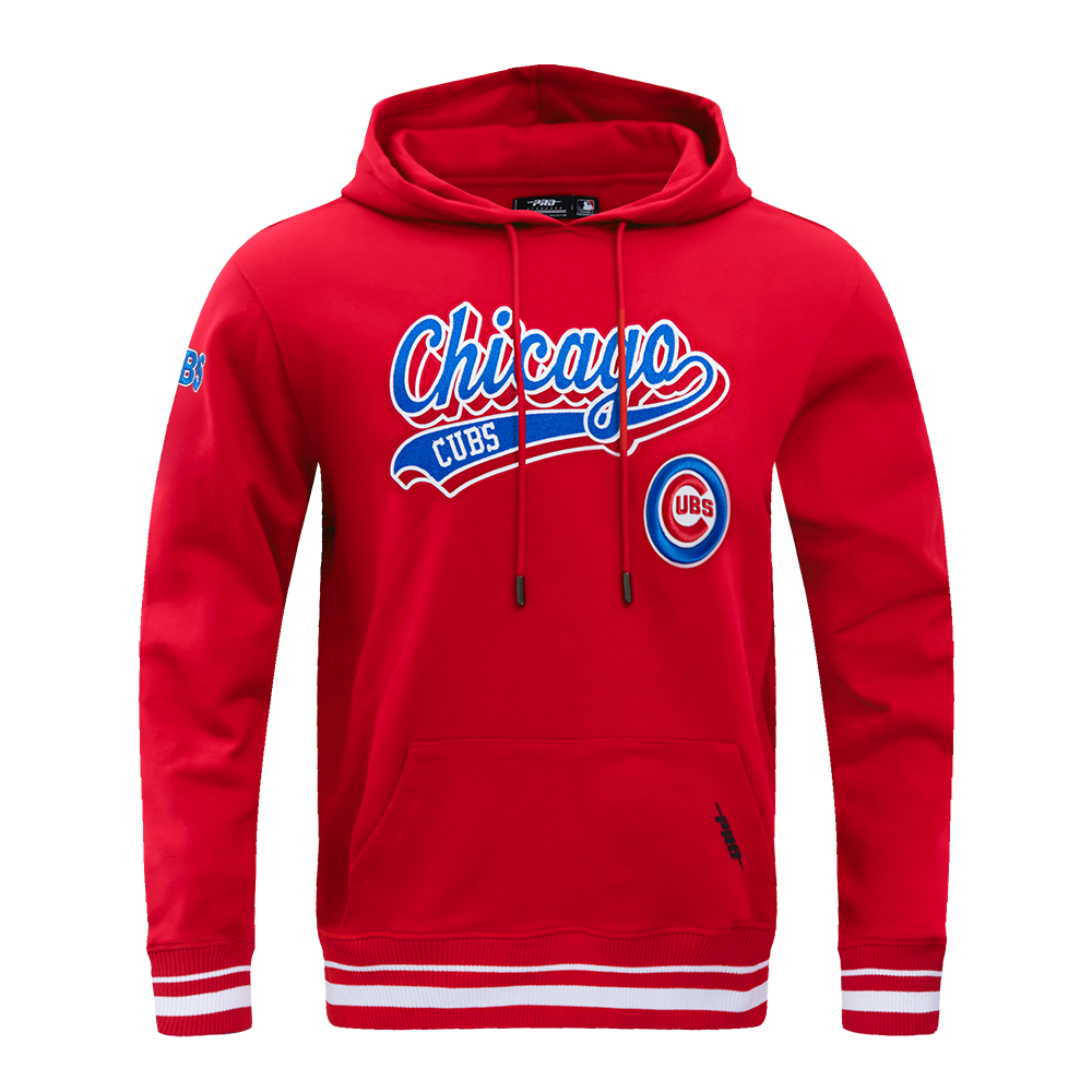 Chicago Cubs P/O Script Tail Hoodie