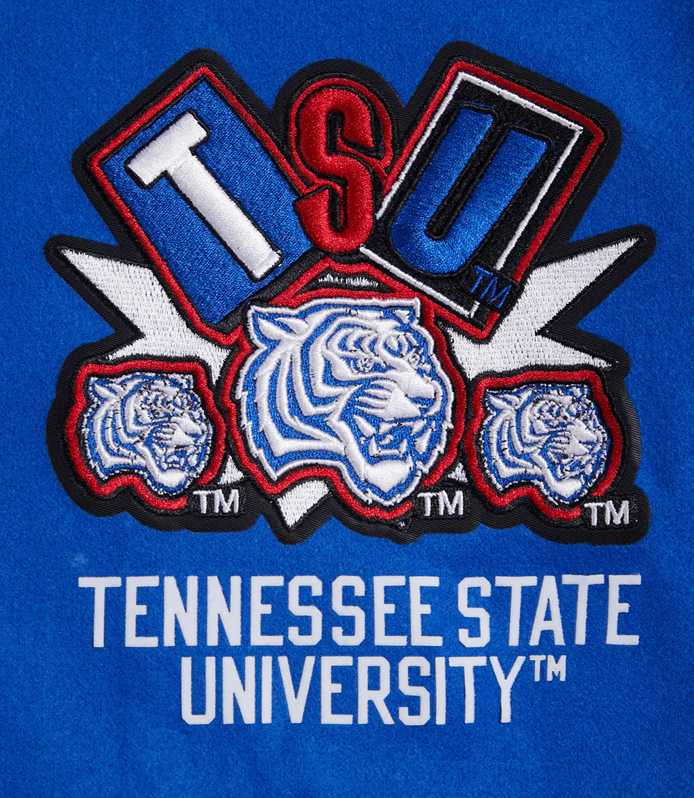 TENNESSEE STATE UNIVERSITY HOMECOMING RIB WOOL VARSITY JACKET