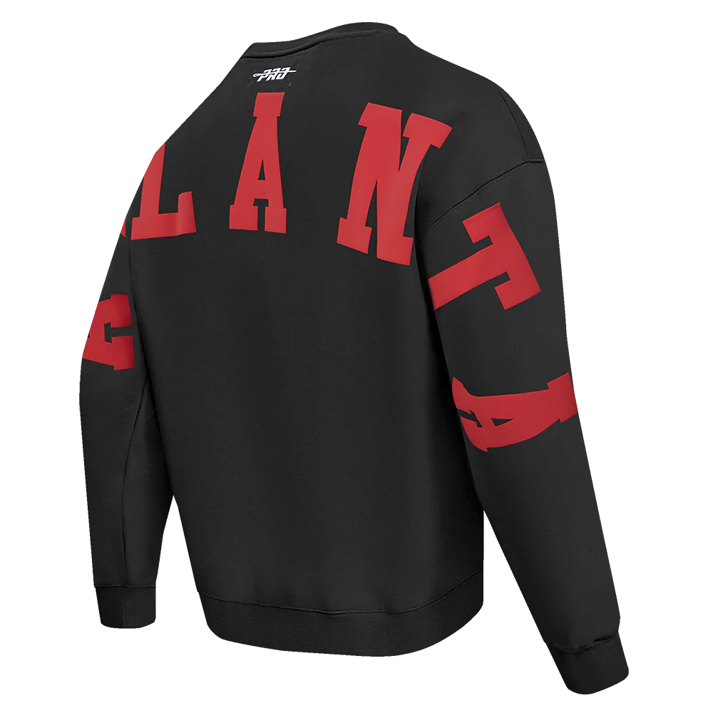 NBA ATLANTA HAWKS WINGSPAN MEN'S DROP SHOULDER FLEECE CREWNECK