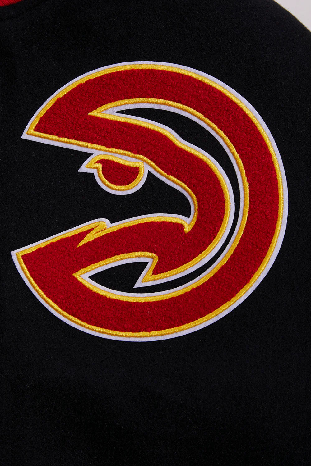 NBA ATLANTA HAWKS RETRO CLASSIC MEN'S RIB WOOL VARSITY JACKET