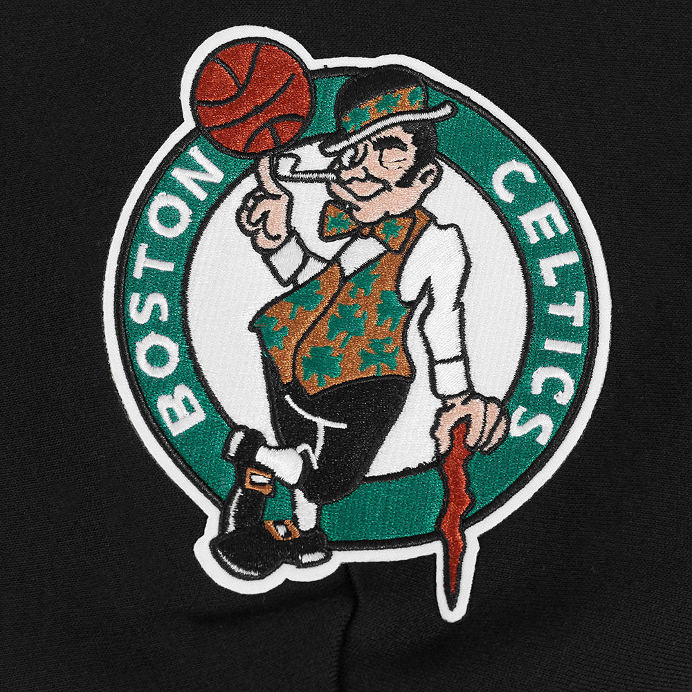 NBA BOSTON CELTICS WINGSPAN MEN'S DROP SHOULDER FLEECE PULLOVER HOODIE