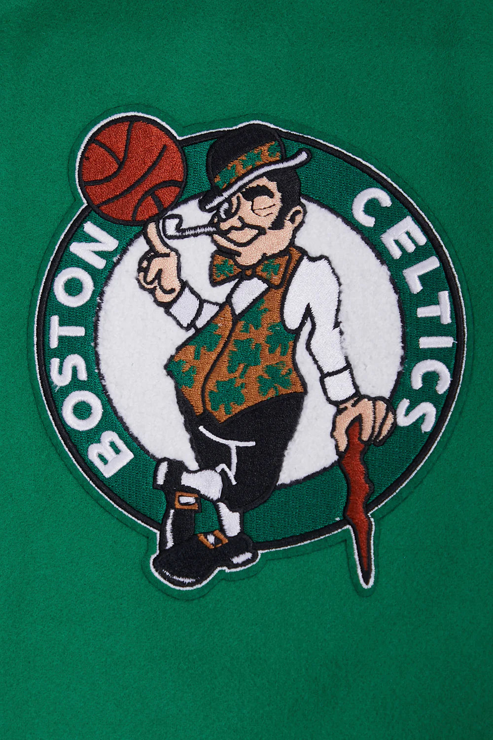 NBA BOSTON CELTICS RETRO CLASSIC MEN'S RIB WOOL VARSITY JACKET