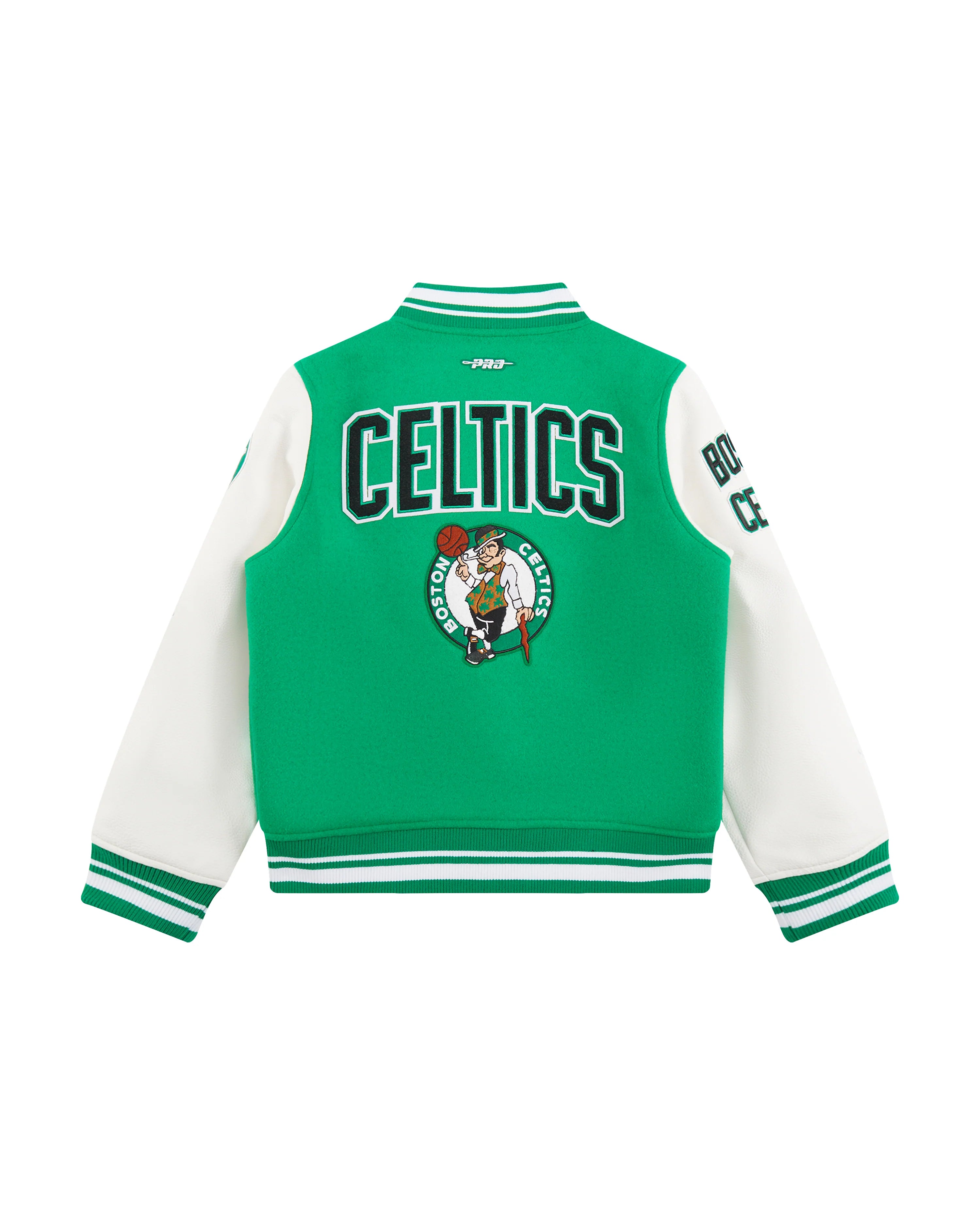 NBA BOSTON CELTICS RETRO CLASSIC BIG BOYS RIB WOOL VARSITY JACKET